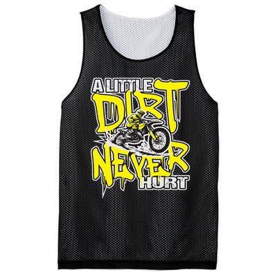 A Little Dirt Never Hurt Dirt Bike Mx Bike Rider Motocross Mesh Reversible Basketball Jersey Tank