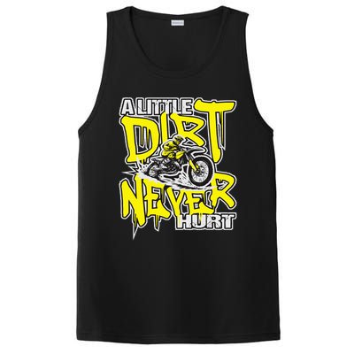 A Little Dirt Never Hurt Dirt Bike Mx Bike Rider Motocross PosiCharge Competitor Tank