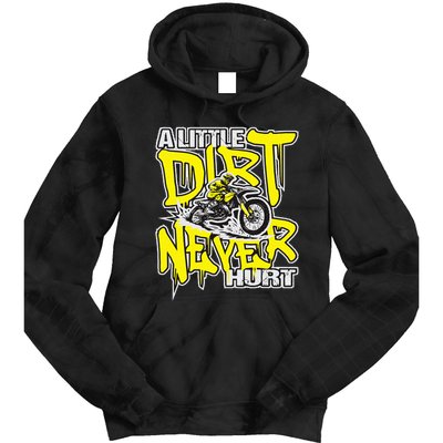 A Little Dirt Never Hurt Dirt Bike Mx Bike Rider Motocross Tie Dye Hoodie