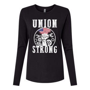 American Labor Day Holiday Union Strong Workers September Gift Womens Cotton Relaxed Long Sleeve T-Shirt