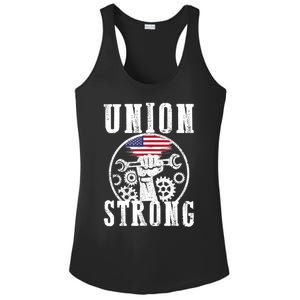 American Labor Day Holiday Union Strong Workers September Gift Ladies PosiCharge Competitor Racerback Tank