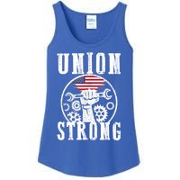 American Labor Day Holiday Union Strong Workers September Gift Ladies Essential Tank