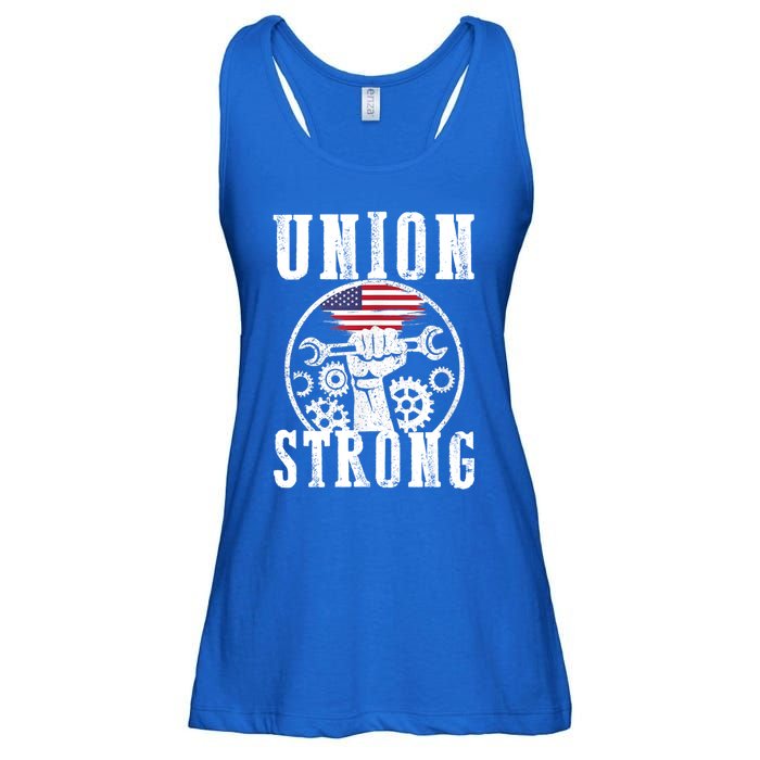 American Labor Day Holiday Union Strong Workers September Gift Ladies Essential Flowy Tank