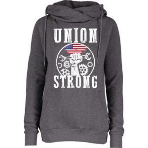 American Labor Day Holiday Union Strong Workers September Gift Womens Funnel Neck Pullover Hood