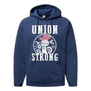 American Labor Day Holiday Union Strong Workers September Gift Performance Fleece Hoodie