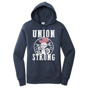 American Labor Day Holiday Union Strong Workers September Gift Women's Pullover Hoodie