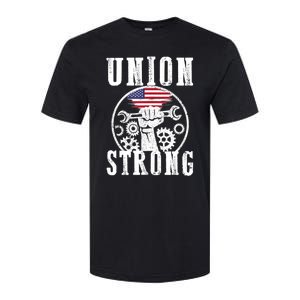 American Labor Day Holiday Union Strong Workers September Gift Softstyle CVC T-Shirt