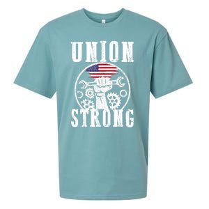 American Labor Day Holiday Union Strong Workers September Gift Sueded Cloud Jersey T-Shirt