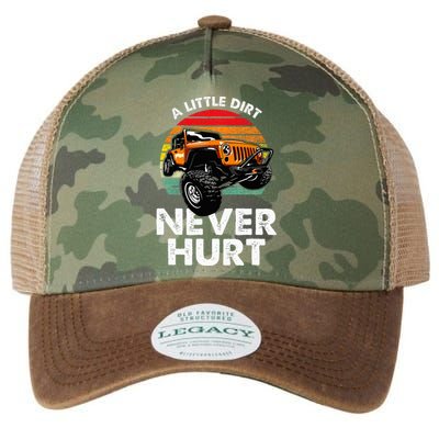 A Little Dirt Never Hurt Offroad Mudding Legacy Tie Dye Trucker Hat