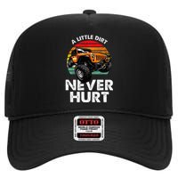 A Little Dirt Never Hurt Offroad Mudding High Crown Mesh Back Trucker Hat