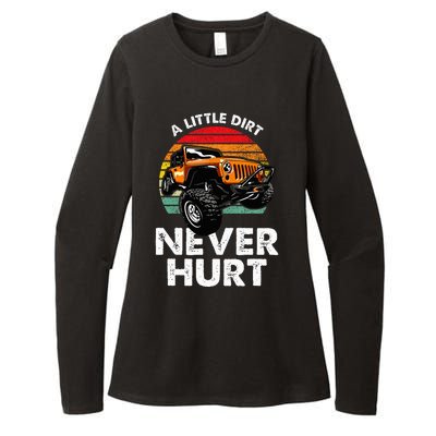 A Little Dirt Never Hurt Offroad Mudding Womens CVC Long Sleeve Shirt