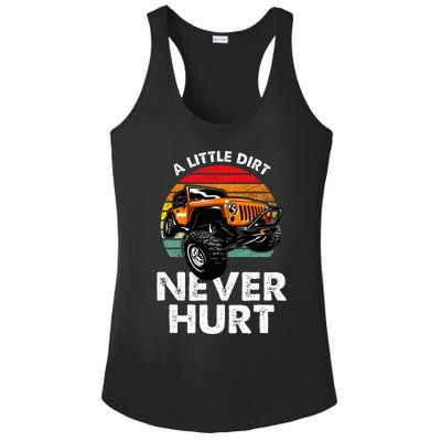 A Little Dirt Never Hurt Offroad Mudding Ladies PosiCharge Competitor Racerback Tank