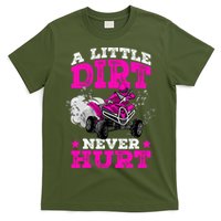 A Little Dirt Never Hurt 4 Wheeler Atv Quad Girl T-Shirt