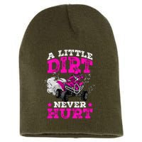 A Little Dirt Never Hurt 4 Wheeler Atv Quad Girl Short Acrylic Beanie