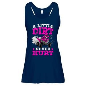 A Little Dirt Never Hurt 4 Wheeler Atv Quad Girl Ladies Essential Flowy Tank