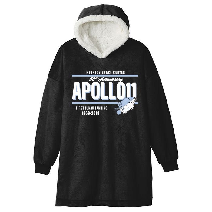 Apollo11 Launch Day 50Th Anniversary Hooded Wearable Blanket