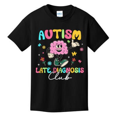 Autism Late Diagnosis Club Funny Neurodiversity Kids T-Shirt