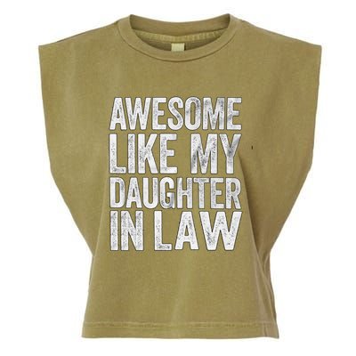 Awesome Like Daughter In Law Fathers Day Funny Gift Garment-Dyed Women's Muscle Tee