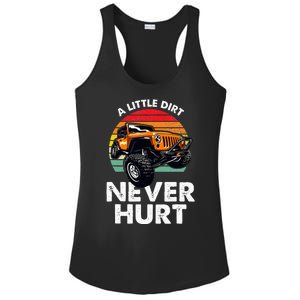 A Little Dirt Never Hurt Offroad Mudding Ladies PosiCharge Competitor Racerback Tank