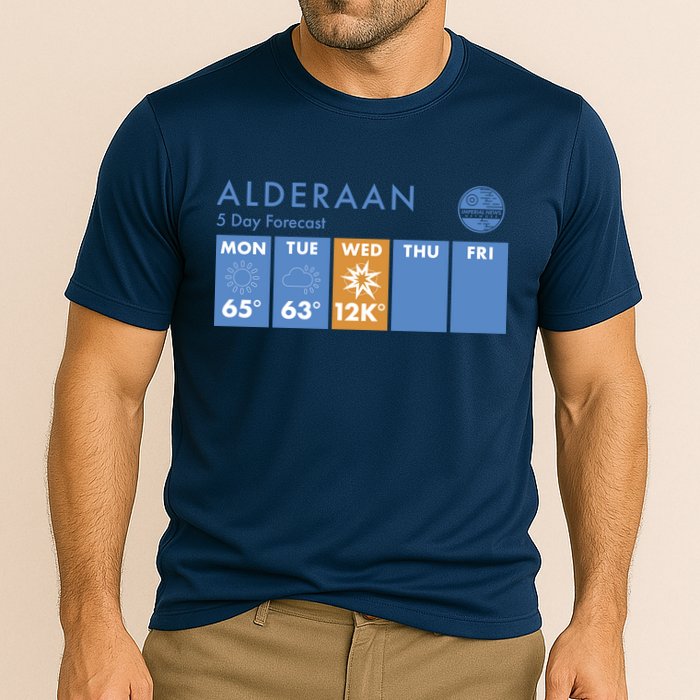 Alderaan 5 Day Forecast  Cooling Performance Crew T-Shirt