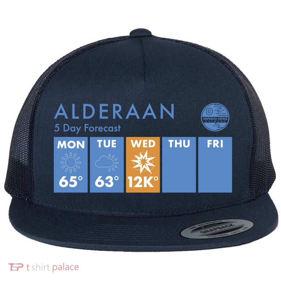 Alderaan 5 Day Forecast  Flat Bill Trucker Hat
