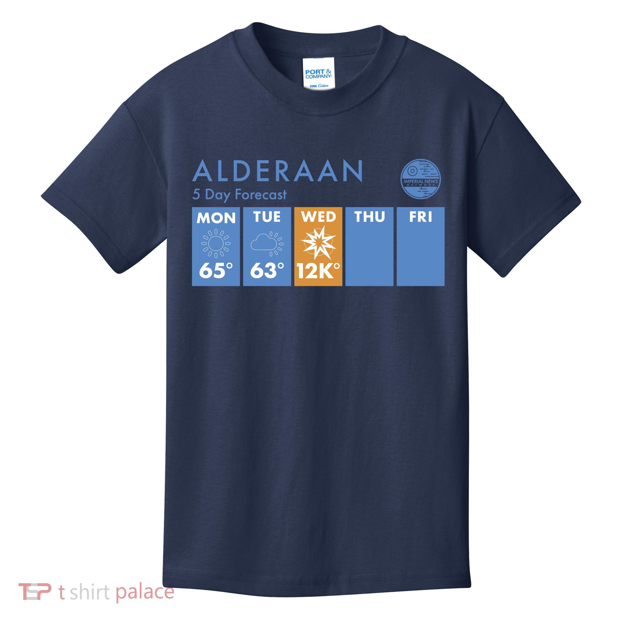 Alderaan 5 Day Forecast  Kids T-Shirt