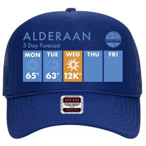 Alderaan 5 Day Forecast  High Crown Mesh Back Trucker Hat