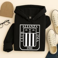 Alianza Lima Escudo Blanco Hoodie
