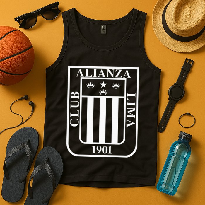 Alianza Lima Escudo Blanco Tank Top