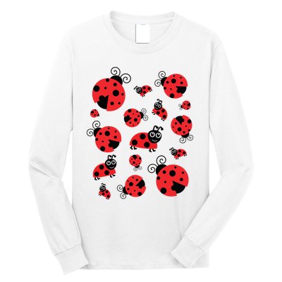 Adorable Ladybugs Everywhere Long Sleeve Shirt