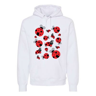 Adorable Ladybugs Everywhere Premium Hoodie