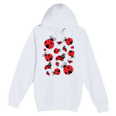 Adorable Ladybugs Everywhere Premium Pullover Hoodie