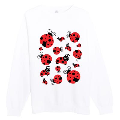 Adorable Ladybugs Everywhere Premium Crewneck Sweatshirt