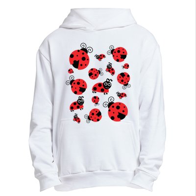 Adorable Ladybugs Everywhere Urban Pullover Hoodie