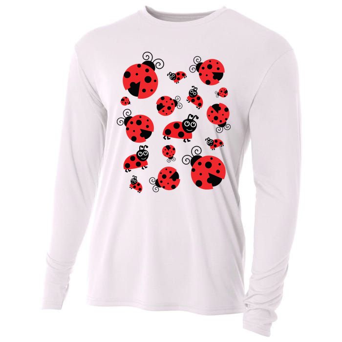 Adorable Ladybugs Everywhere Cooling Performance Long Sleeve Crew