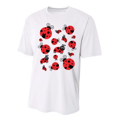 Adorable Ladybugs Everywhere Performance Sprint T-Shirt