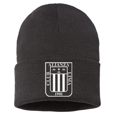 Alianza Lima Escudo Blanco Sustainable Knit Beanie