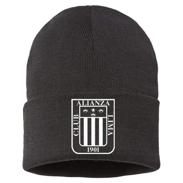 Alianza Lima Escudo Blanco Sustainable Knit Beanie