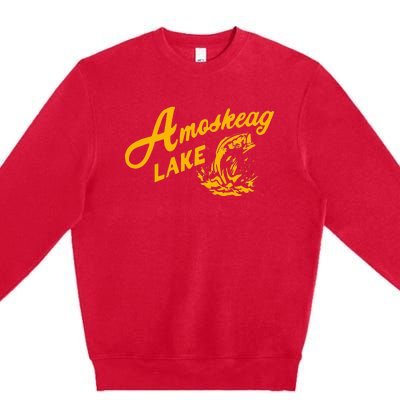 Amoskeag Lake Essential Fishing Premium Crewneck Sweatshirt