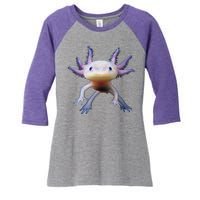 Axolotl Limited Edition Women's Tri-Blend 3/4-Sleeve Raglan Shirt