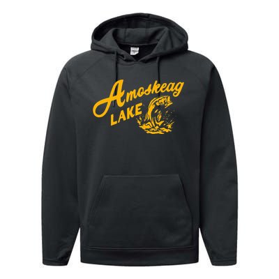 Amoskeag Lake Essential  Fishing Performance Fleece Hoodie