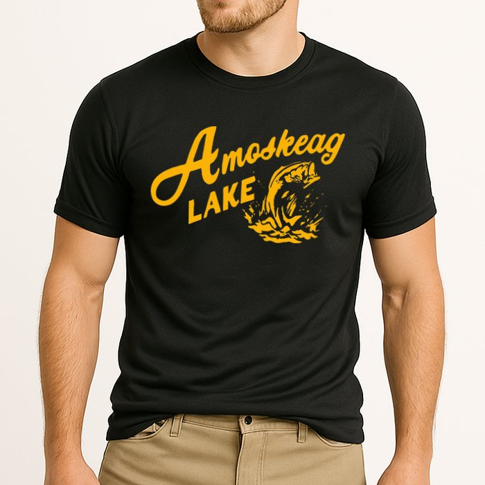 Amoskeag Lake Essential  Fishing Cooling Performance Crew T-Shirt