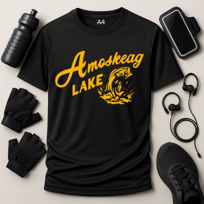 Amoskeag Lake Essential  Fishing Cooling Performance Crew T-Shirt