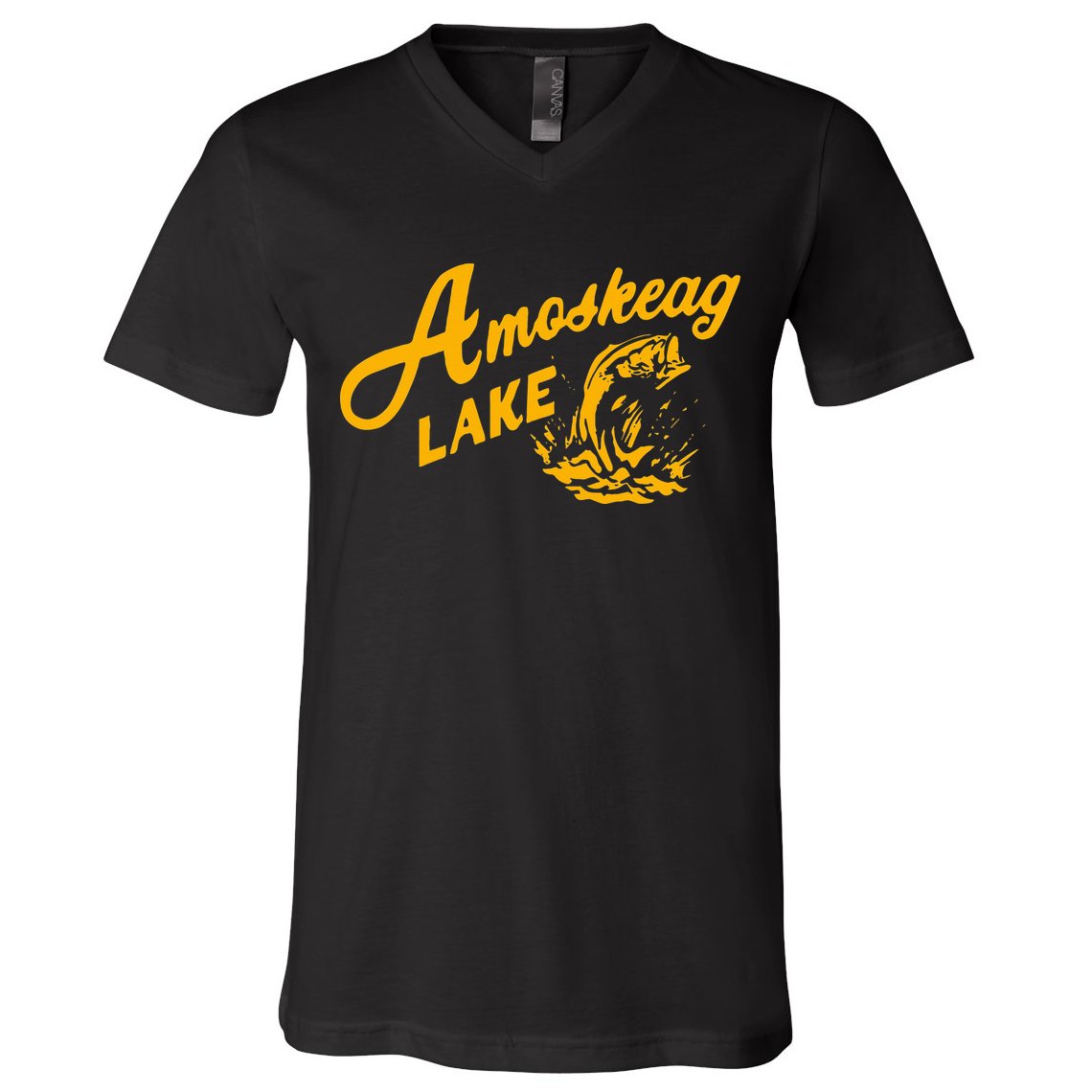 Amoskeag Lake Essential  Fishing V-Neck T-Shirt