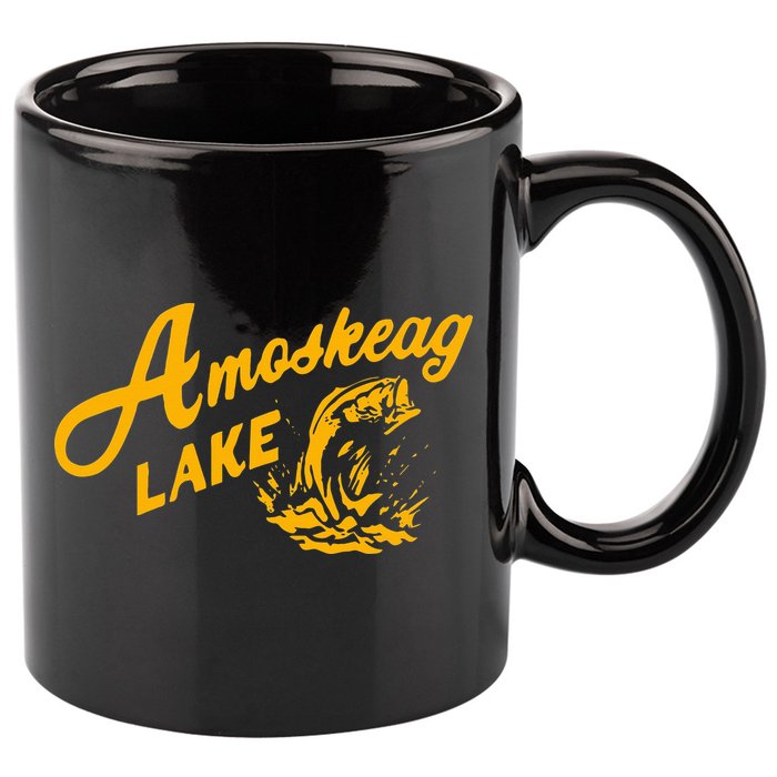 Amoskeag Lake Essential  Fishing 11oz C Handle Ceramic Mug