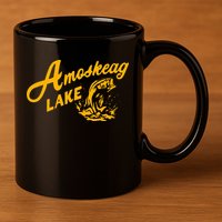 Amoskeag Lake Essential  Fishing 11oz C Handle Ceramic Mug