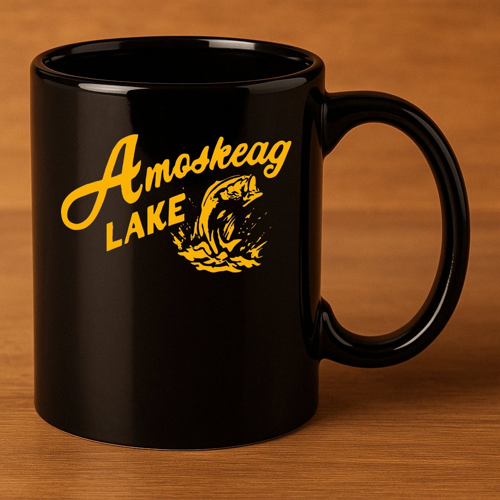 Amoskeag Lake Essential  Fishing 11oz C Handle Ceramic Mug