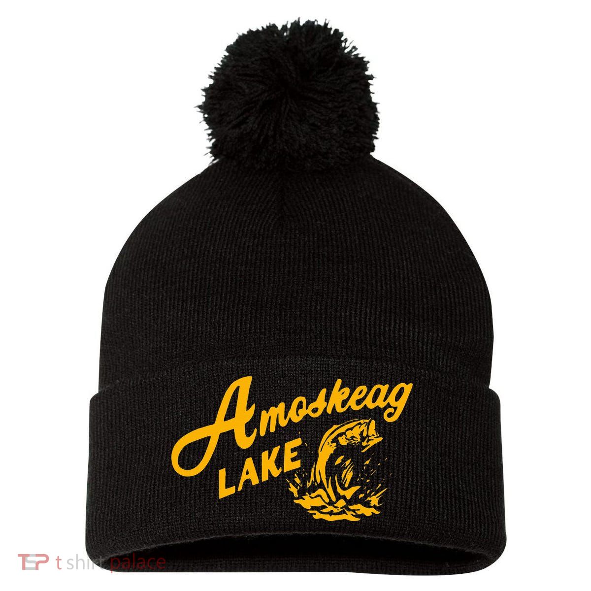 Amoskeag Lake Essential  Fishing Pom Pom 12in Knit Beanie