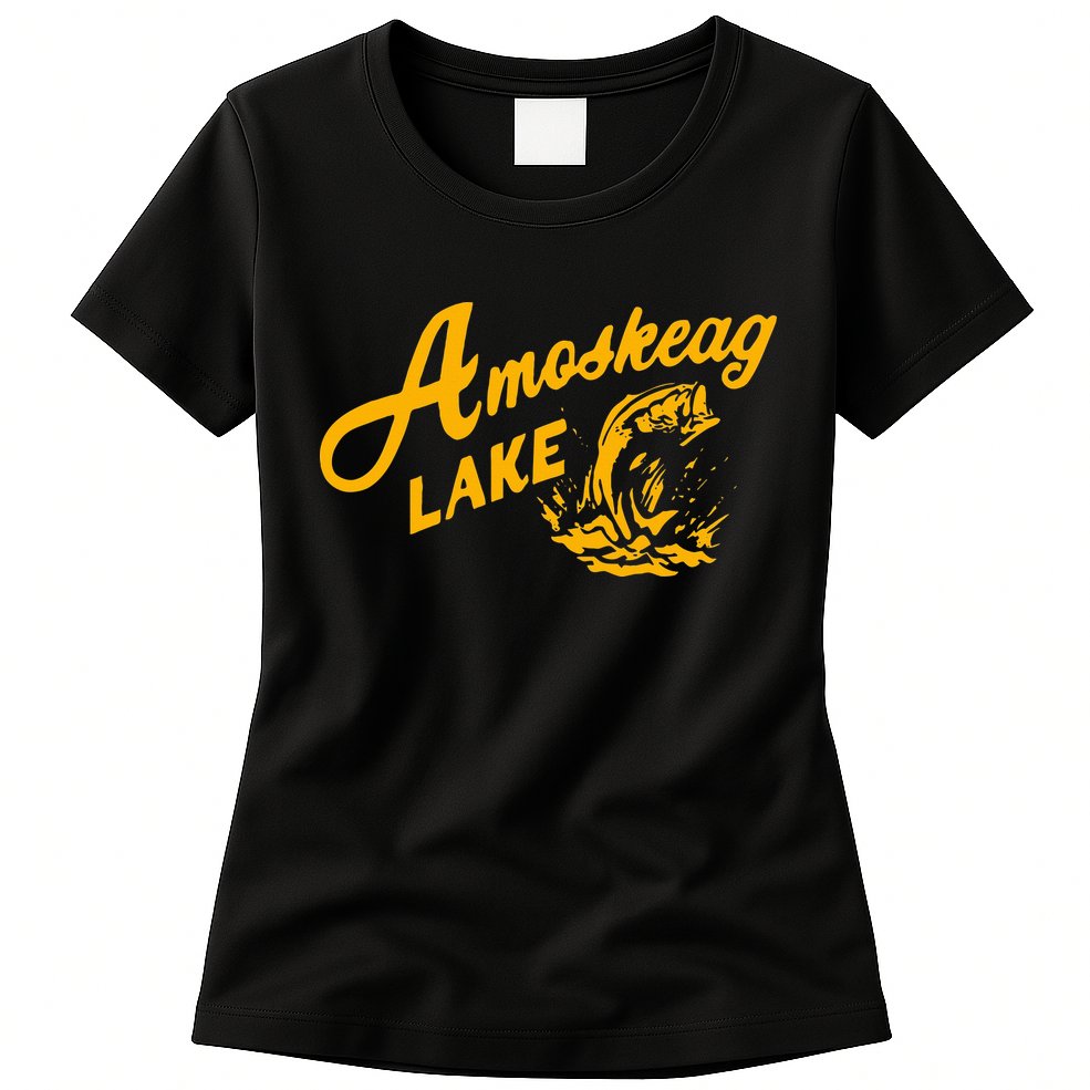 Amoskeag Lake Essential  Fishing Womens T-Shirt