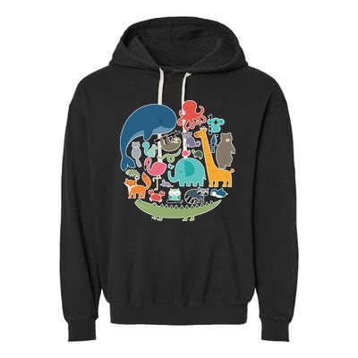 Animal Lover Earth Garment-Dyed Fleece Hoodie
